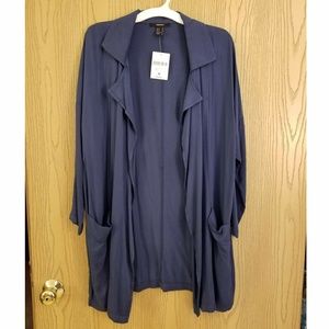 NWT Forever 21 soft jacket/blazer. Med. Blue.